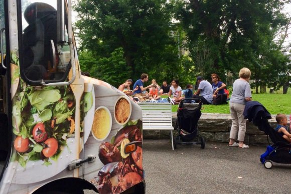 RIOC Blames Community for Bad News on Contaminated Water Fountains Picnicking in Southpoint for the 4th of July while water fountains continued to run.